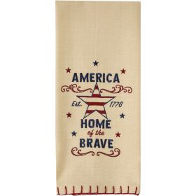 Home Of The Brave Decorative Dishtowel