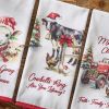 Cowbells Ring Dishtowel
