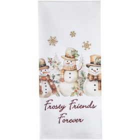 Frosty Friends Forever Dishtowel