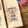 Home Of The Brave Decorative Dishtowel