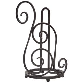 Iron Scroll Paper Towel Holder