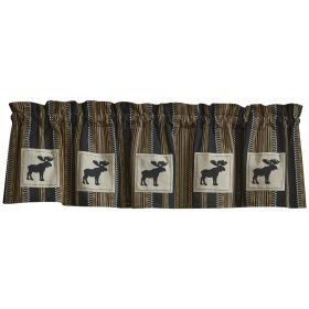 Teton Basin Lined Patch Valance 14"L