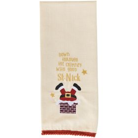 Down Through Chimney Dishtowel