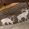 Elk Lodge Hooked Rug 2' X 3'