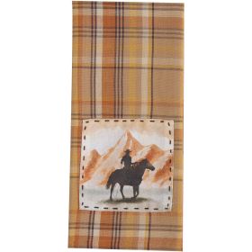 Cactus Creek Plaid Decorative Dishtowel