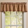 Cactus Creek Plaid Valance 14"L
