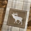 Cliffside Plaid Elk Decorative Dishtowel