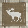 Cliffside Plaid Elk Decorative Dishtowel