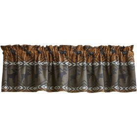 Moose Lodge Jacquard Valance 14"L