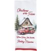 Christmas At The Farm Dishtowel