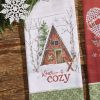 Warm And Cozy Printed Dishtowel