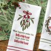 What Happens Under The Mistletoe Dishtowel