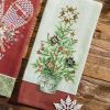Joy Christmas Tree Printed Dishtowel