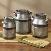 Milk Can Canisters Set of 3