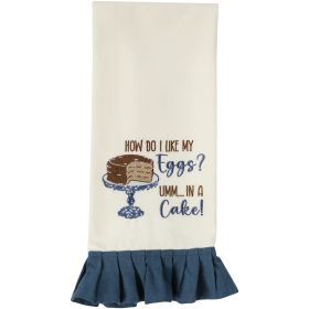 How Do I Like My Eggs Decorative Dishtowel