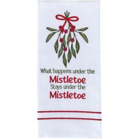 What Happens Under The Mistletoe Dishtowel