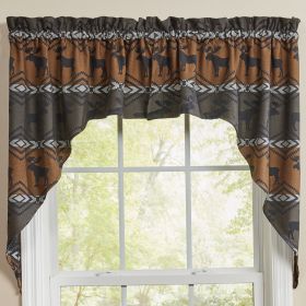 Moose Lodge Jacquard Swags 36"L