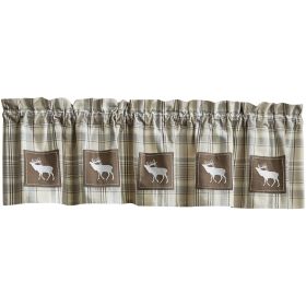 Cliffside Plaid Lined Patch Valance 14"L