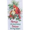Holiday Cardinal Love Decorative Dishtowel