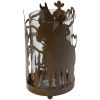 Cowboy Pillar Holder with Glass Insert