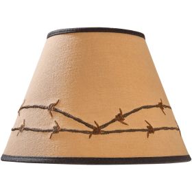 Barbed Wire Embroidered Lampshade 10"