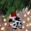 Christmas Cow Felt Ornament