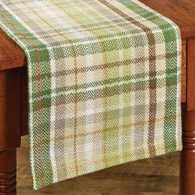 Winter Morning Plaid Runner 36"L