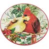 Holiday Cardinal Love Dessert Plate