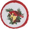 Holiday Cardinal Love Print Braid Coasters Set of 4