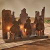 Cowboy Centerpiece  with Glass Votives
