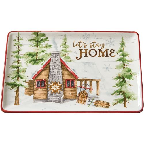 Snowflake Lodge Platter