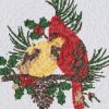 Holiday Cardinal Love Print Braid Trivet 8" Dia