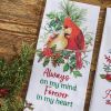 Holiday Cardinal Love Decorative Dishtowel