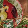 Holiday Cardinal Love Dessert Plate