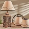 Barbed Wire Embroidered Lampshade 14"