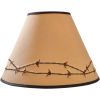 Barbed Wire Embroidered Lampshade 14"