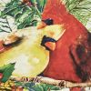 Holiday Cardinal Love Dessert Plate