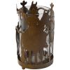Cowboy Pillar Holder with Glass Insert