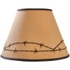 Barbed Wire Embroidered Lampshade 12"