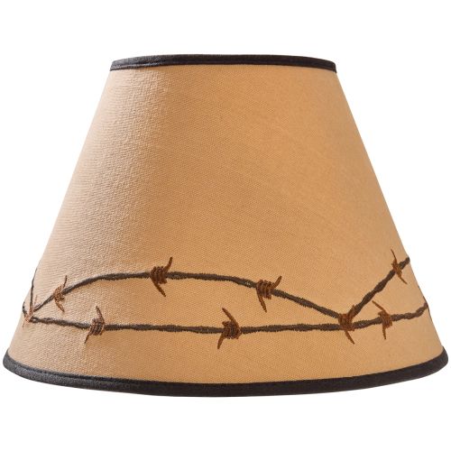 Barbed Wire Embroidered Lampshade 12"