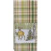 Winter Morning Plaid Decorative Dishtowel