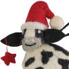 Christmas Cow Felt Ornament