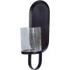 Iron Oval Wall Sconce With Glass Globe