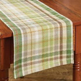 Winter Morning Plaid Runner 54"L