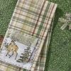 Winter Morning Plaid Decorative Dishtowel