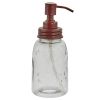Mason Jar Dispenser - Red