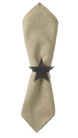 Black Star Napkin Ring