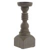 Brighton Wood Candlestick - 12"