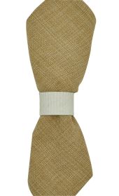 Crimped Napkin Ring - Cream