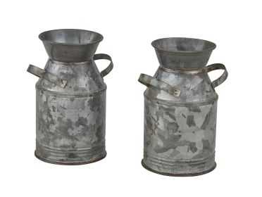 Galvanized Milk Can Salt & Pepper Set